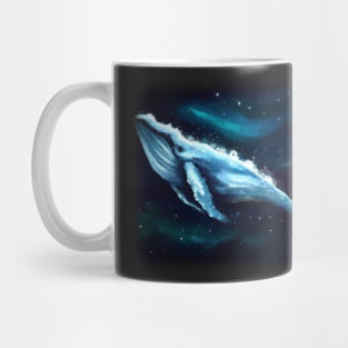 Whale floating in space Mug